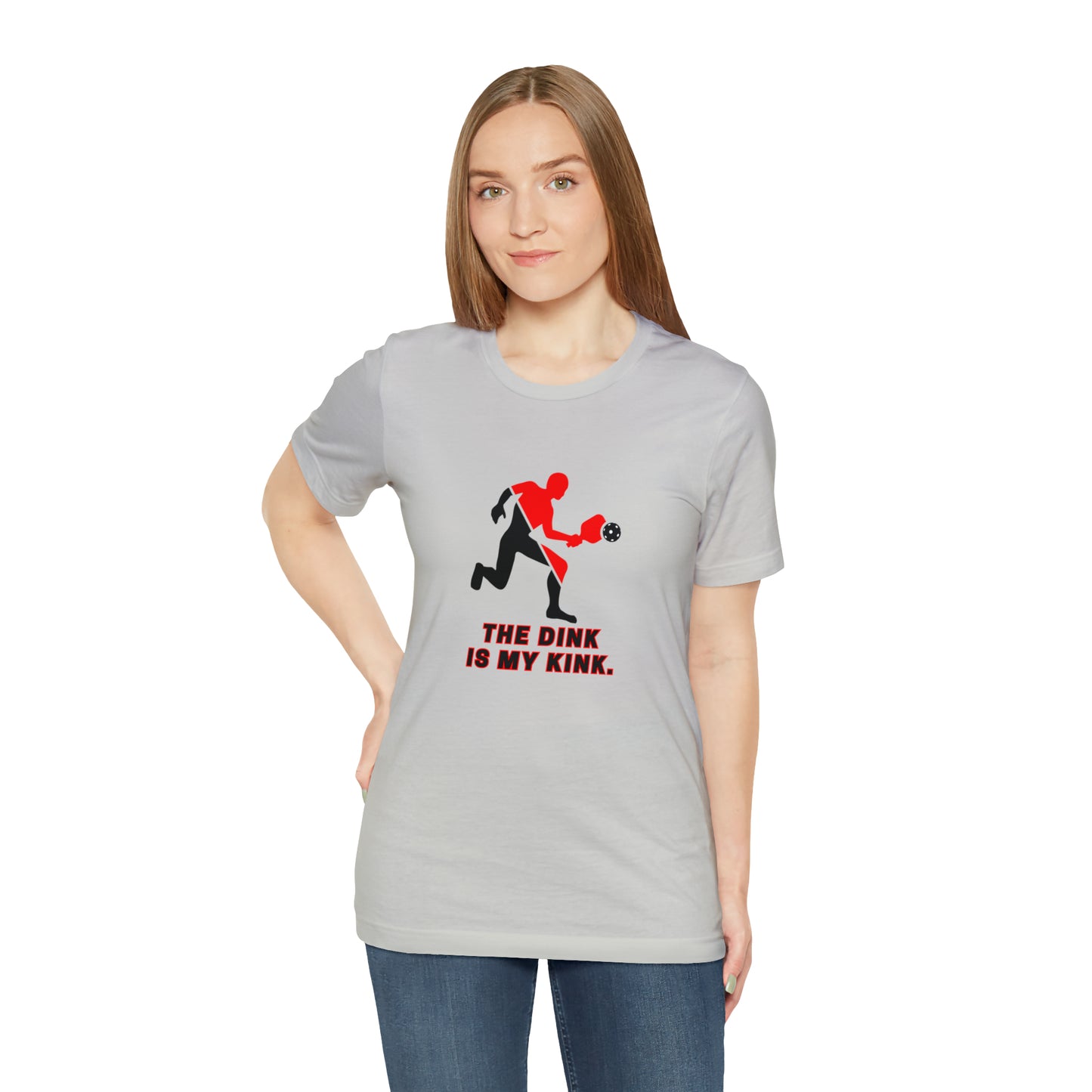 Pickleball Sports, The Dink Is My Kink- Adult, Regular Fit, Soft Cotton, Smaller Size Image, T-shirt