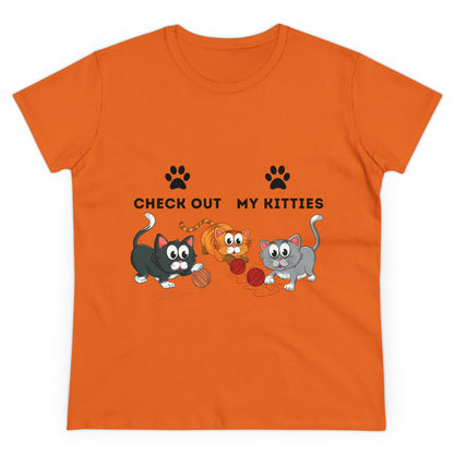 Kitty Cat T-Shirt / Check Out My Kitties Shirt / Unisex Jersey Short Sleeve Tee / Humorous Pet Clothes