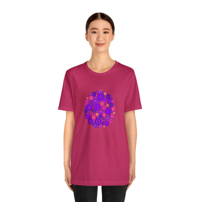 Colorful, Nature, Flowers- Adult, Regular Fit, Soft Cotton,  T-shirt