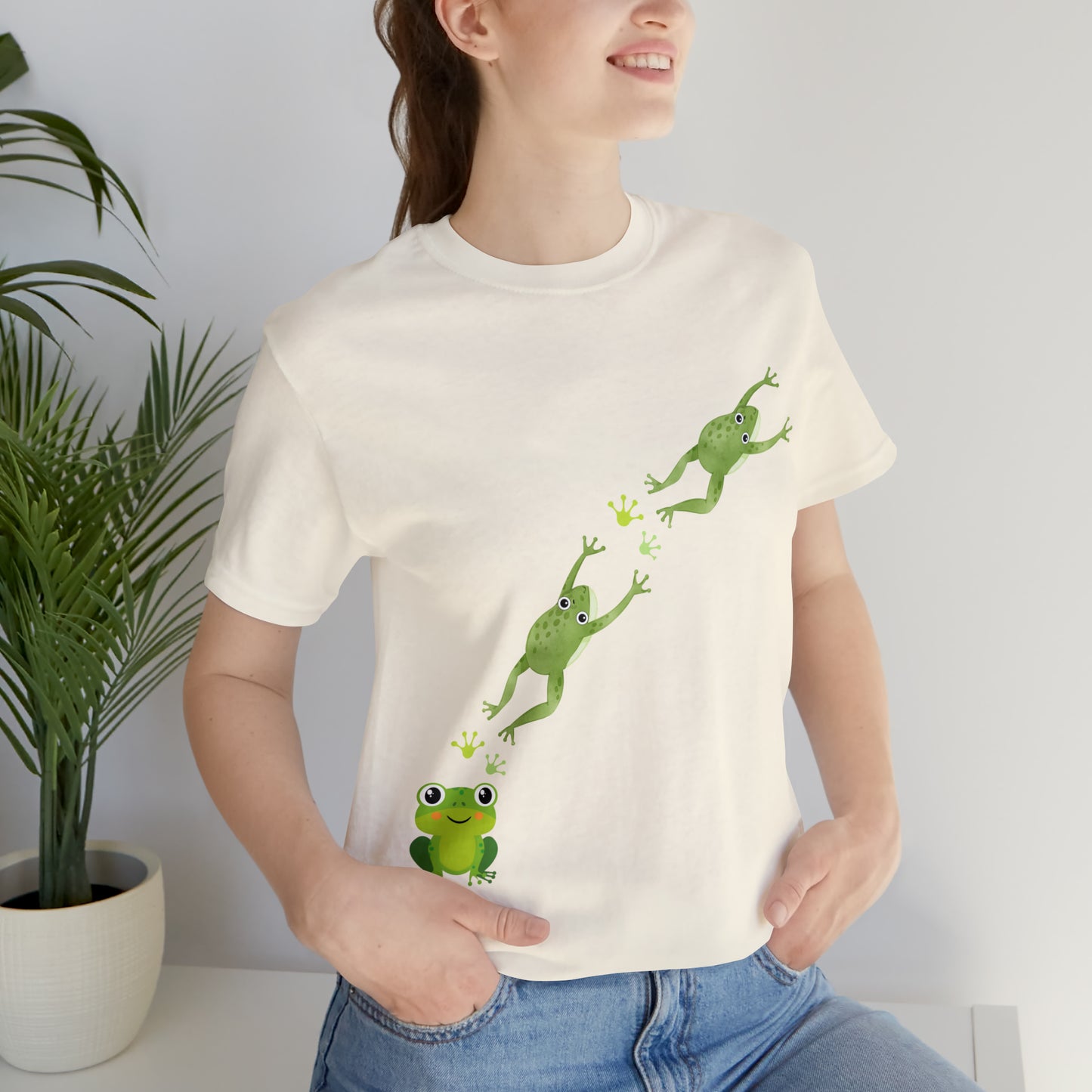 Frog Crossing- Adult, Regular Fit, Soft Cotton, T-shirt