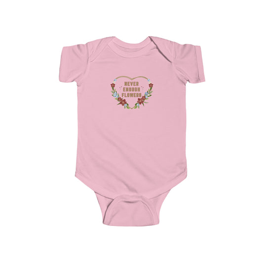 Nature, Plants, Never Enough Flowers, Plants- Baby, Infant, Toddler, Soft Cotton, Onesie