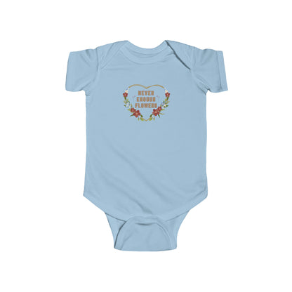 Nature, Plants, Never Enough Flowers, Plants- Baby, Infant, Toddler, Soft Cotton, Onesie