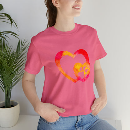 Art, Colorful, Love, Dog Paw- Adult, Regular Fit, Soft Cotton, T-shirt
