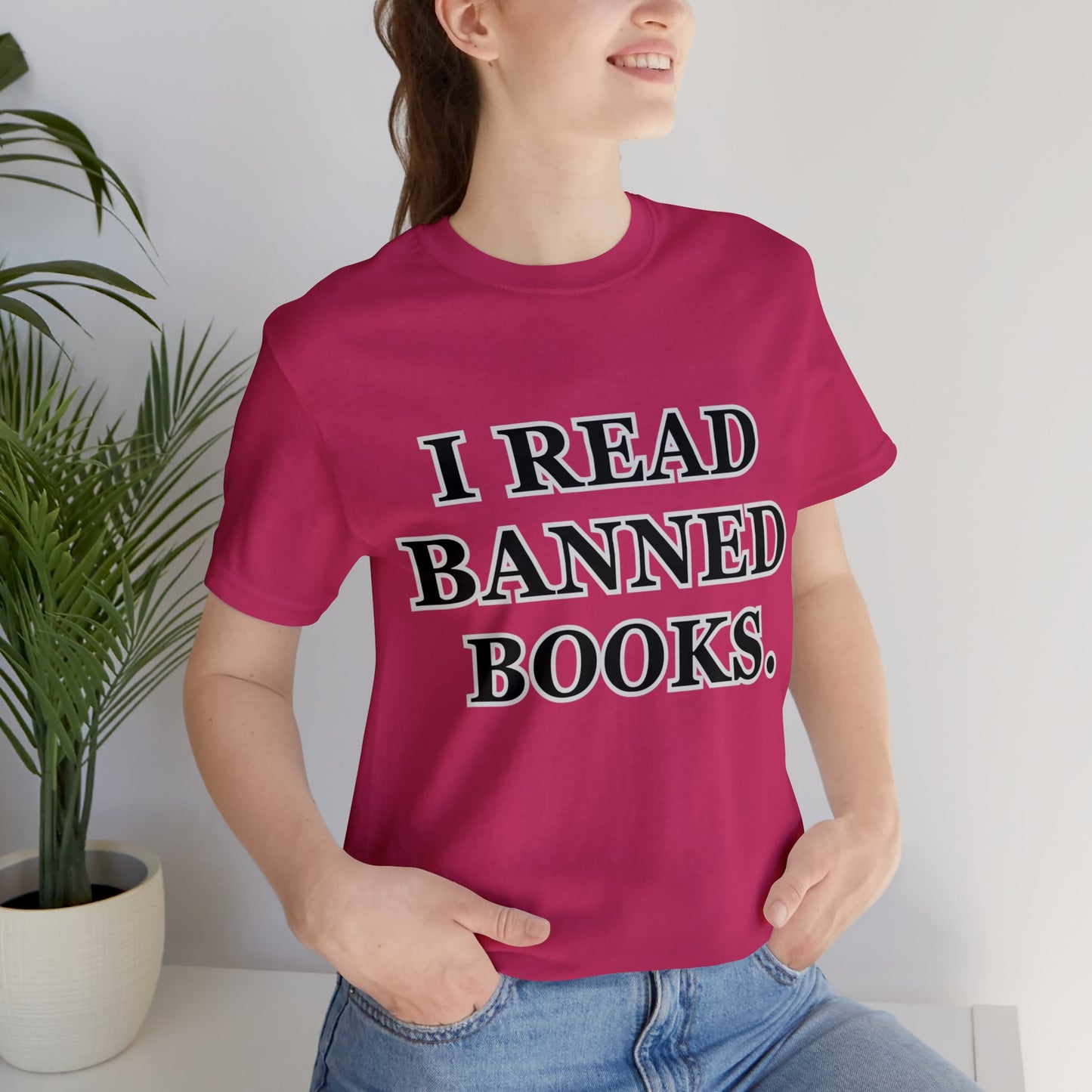 Reading, I Read Banned Books, Things, Books- Adult, Regular Fit, Soft Cotton, Full Size Image T-Shirt