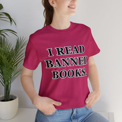 Reading, I Read Banned Books, Things, Books- Adult, Regular Fit, Soft Cotton, Full Size Image T-Shirt