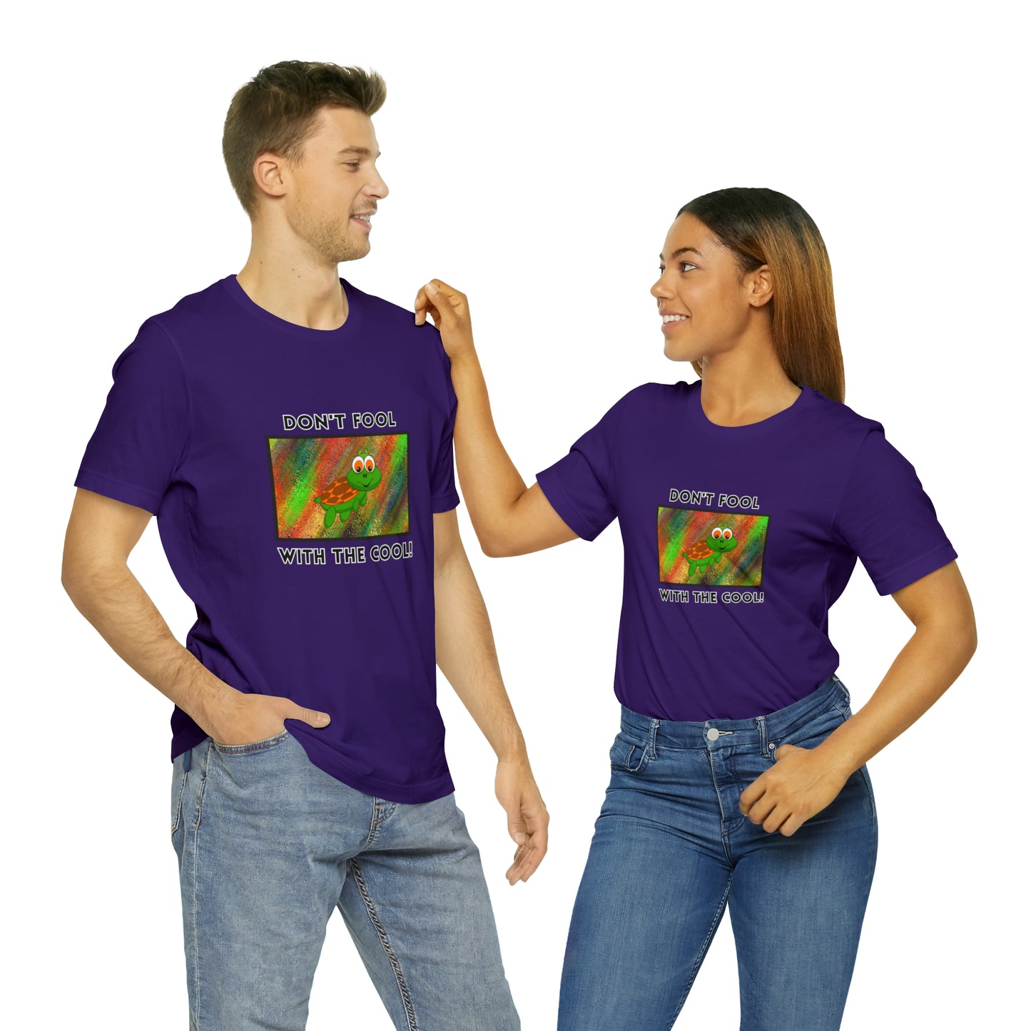 Turtle, Don't Fool With The Cool- Adult, Regular Fit, Soft Cotton, T-shirt