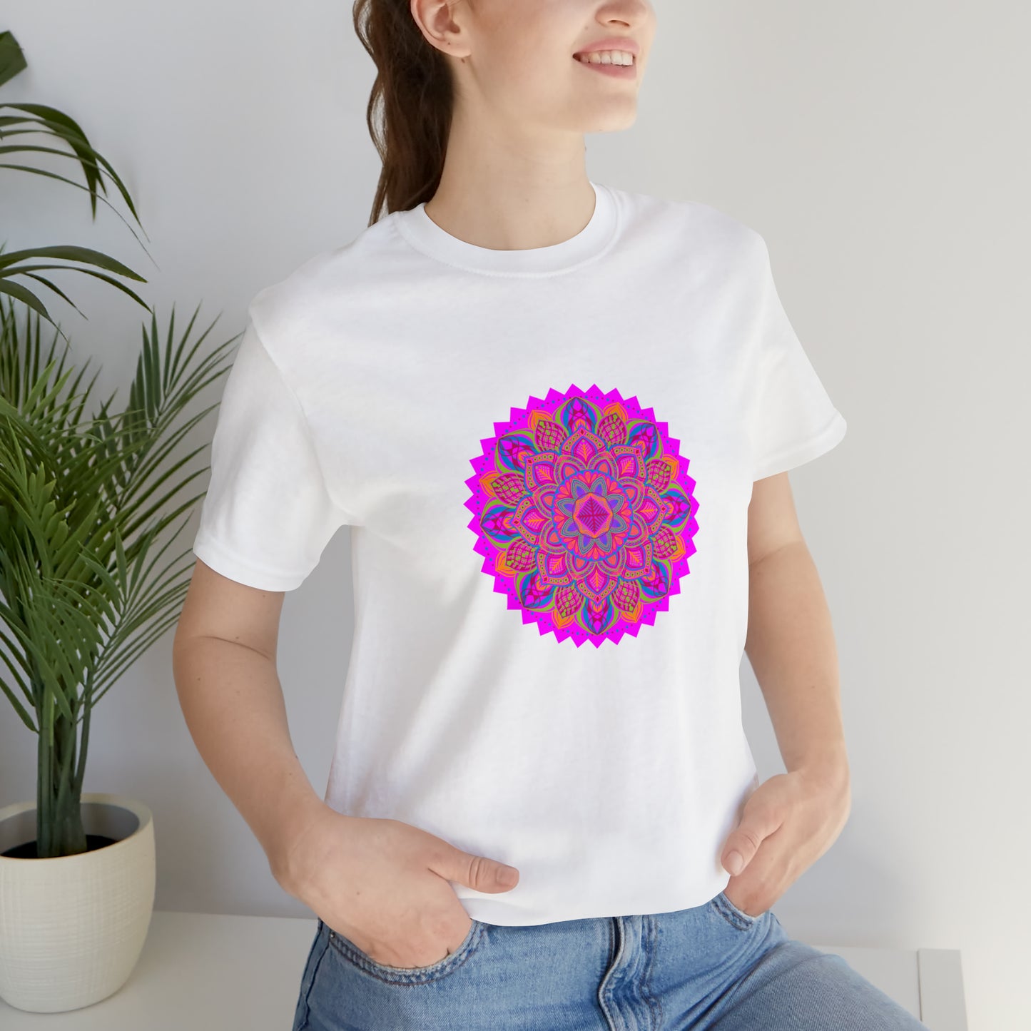 Art, Colorful, Nature, Flowers- Adult, Regular Fit, Soft Cotton,  T-shirt