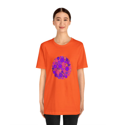 Colorful, Nature, Flowers- Adult, Regular Fit, Soft Cotton,  T-shirt