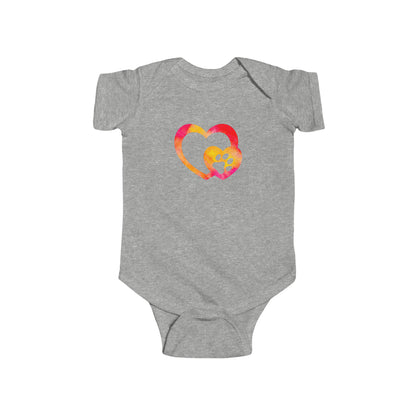 Art, Colorful, Love, Dog Paw- Baby, Infant, Toddler, Soft Cotton, Onesie