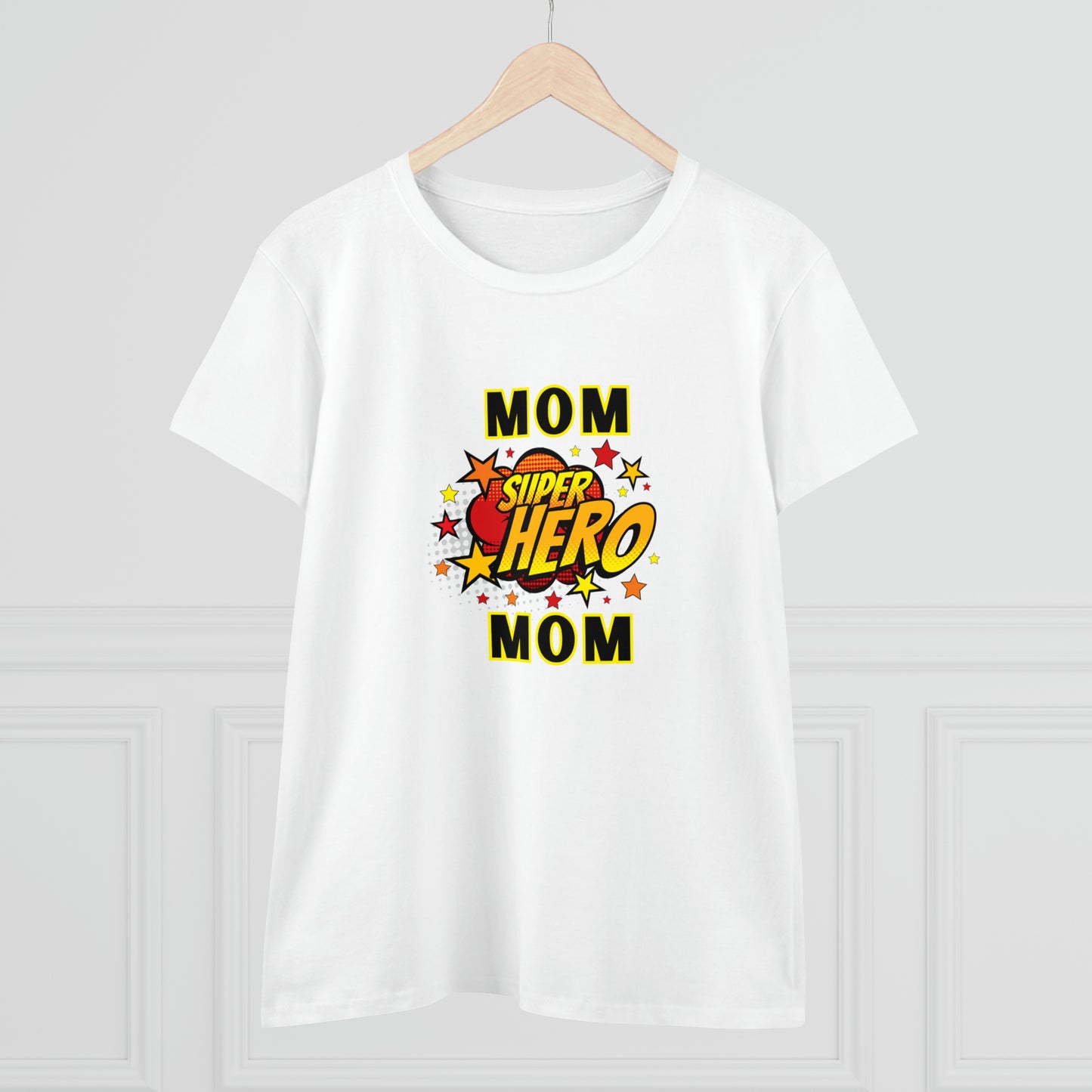 Family, Mom, Superhero, Positive- Adult, Semi-fitted, T-shirt