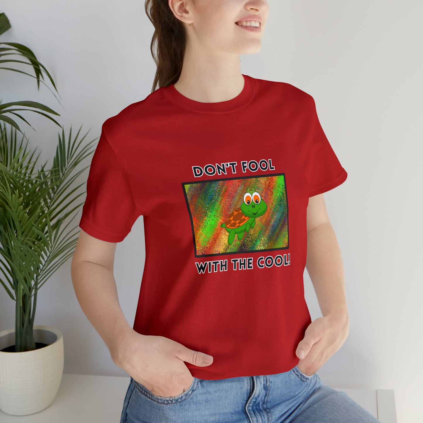 Turtle, Don't Fool With The Cool- Adult, Regular Fit, Soft Cotton, T-shirt
