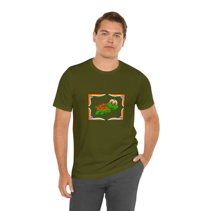 Turtle Swimming, Animals, Sports, Swimming- Adult, Regular Fit, Soft Cotton, T-shirt