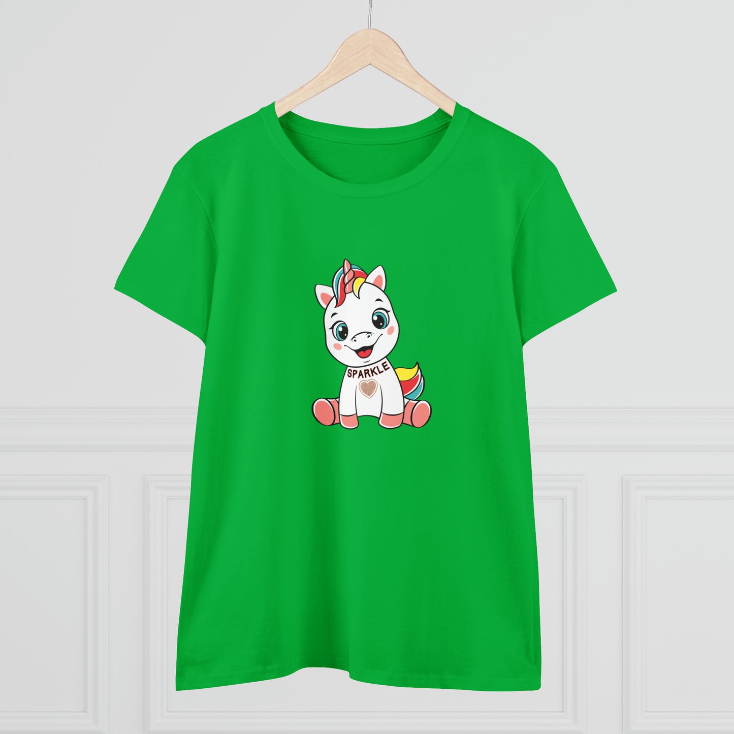Fantasy, Unicorn, Sparkle, Positive- Adult, Semi-fitted T-shirt