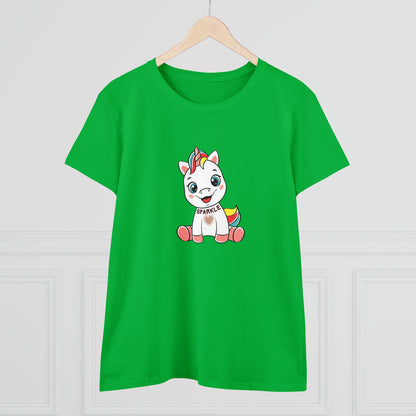 Fantasy, Unicorn, Sparkle, Positive- Adult, Semi-fitted T-shirt