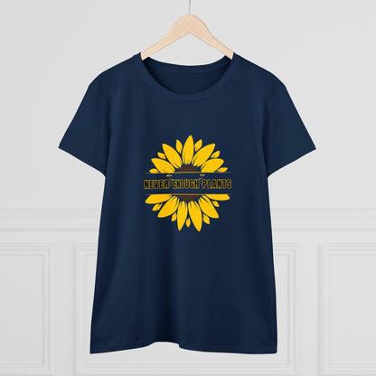 Nature, Plants, Flowers, Garden, Never Enough Plants, Sunflowers- Adult, Semi-fitted, T-shirt