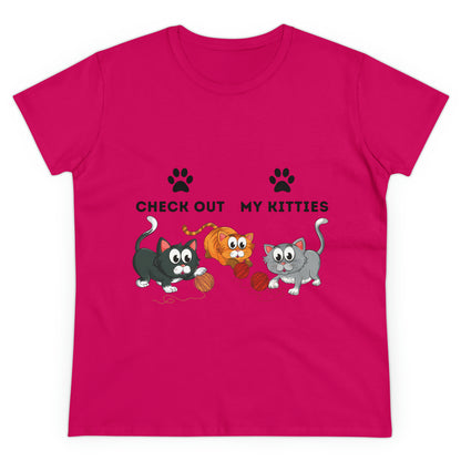 Kitty Cat T-Shirt / Check Out My Kitties Shirt / Unisex Jersey Short Sleeve Tee / Humorous Pet Clothes