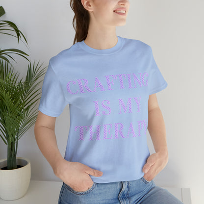 Crafting Is My Therapy- Adult, Regular Fit, Soft Cotton, T-shirt
