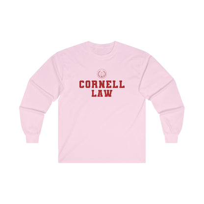Cornell Law Shirt, Long Sleeve Shirt, Attorney, Lawyer, Law School, University, Bar Exam- Ultra Cotton Long Sleeve Tee