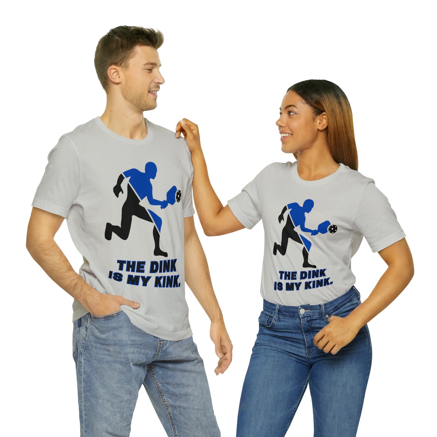 Pickleball Sports, The Dink Is My Kink- Adult, Regular Fit, Soft Cotton, Full Size Image, T-shirt