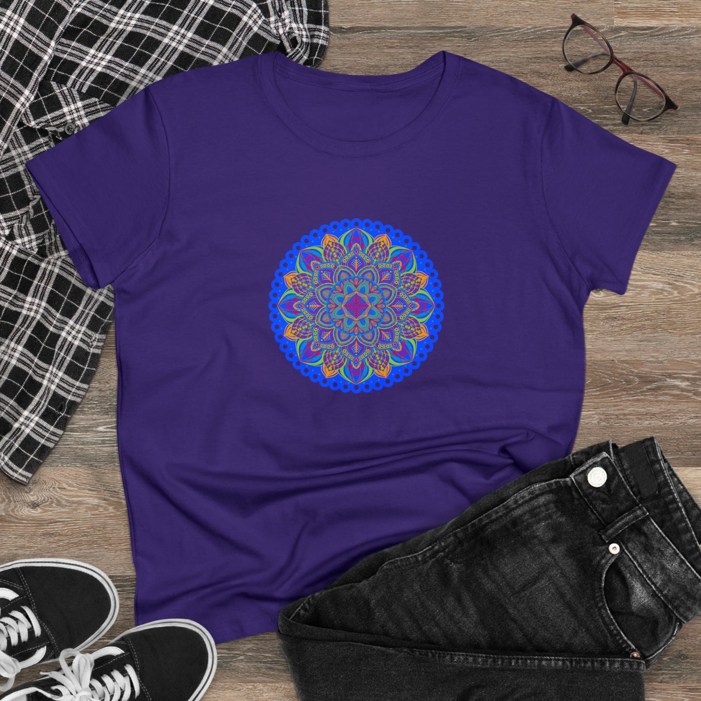 Art, Colorful, Nature, Flowers- Adult, Semi-fitted, T-shirt