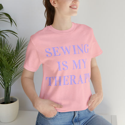 Sewing Is My Therapy- Adult, Regular Fit, Soft Cotton, T-shirt