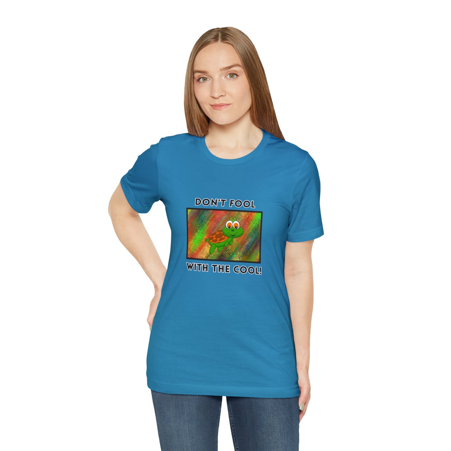 Turtle, Don't Fool With The Cool- Adult, Regular Fit, Soft Cotton, T-shirt