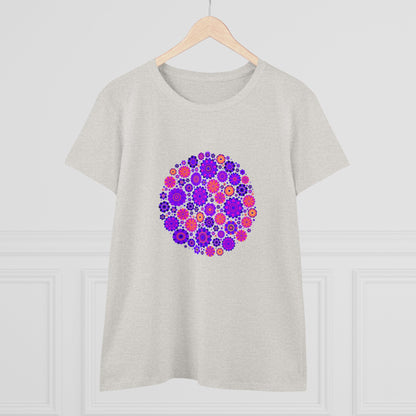 Colorful, Nature, Flowers- Adult, Semi-fitted, T-shirt