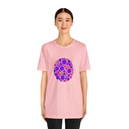 Colorful, Nature, Flowers- Adult, Regular Fit, Soft Cotton,  T-shirt