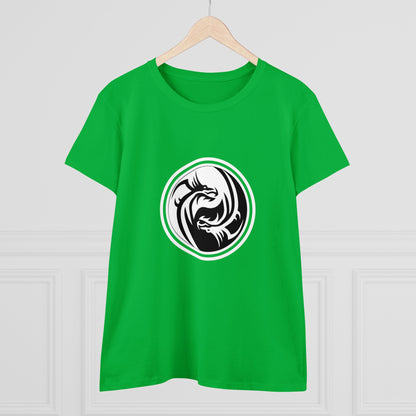 Symbol, Ying Yang, Dragon- Adult, Semi-fitted, Smaller Size Image, T-shirt