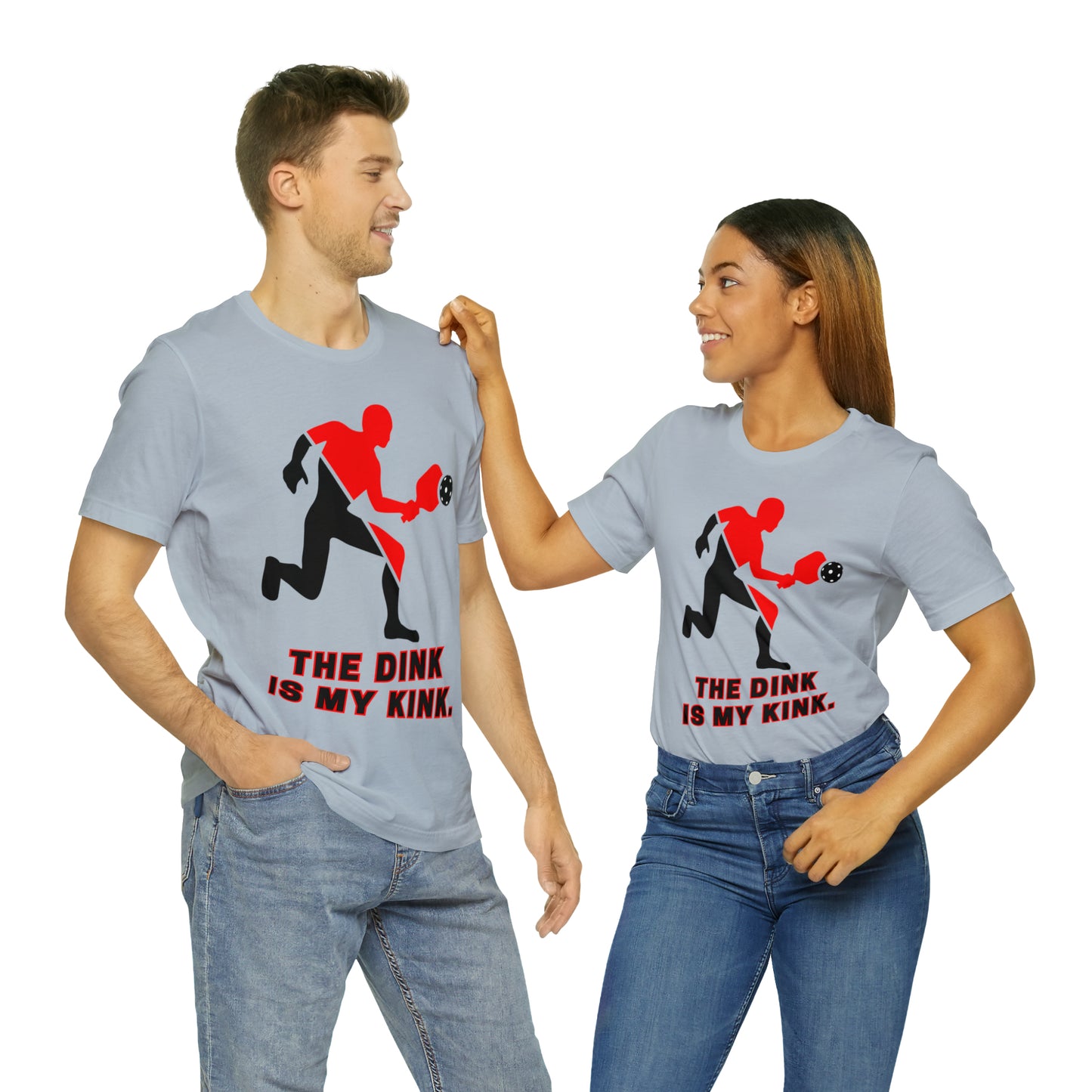 Pickleball Sports, The Dink Is My Kink- Adult, Regular Fit, Soft Cotton, Full Size Image, T-shirt