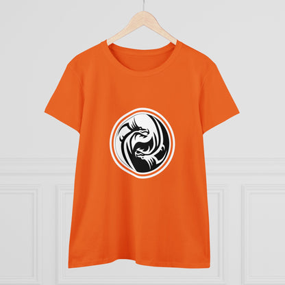Symbol, Ying Yang, Dragon- Adult, Semi-fitted, Smaller Size Image, T-shirt
