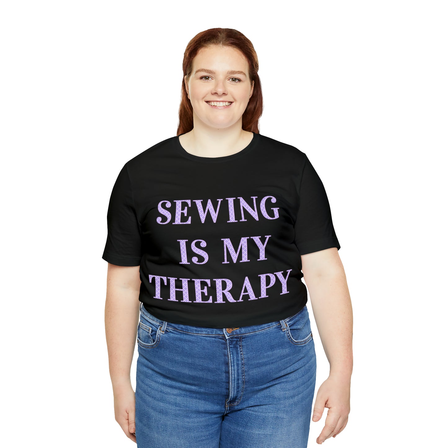 Sewing Is My Therapy- Adult, Regular Fit, Soft Cotton, T-shirt