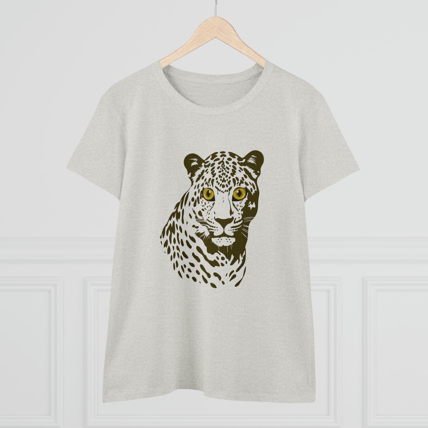 Animals, Big Cats, Leopard, Cheetah, Nature- Adult, Semi-fitted T-shirt