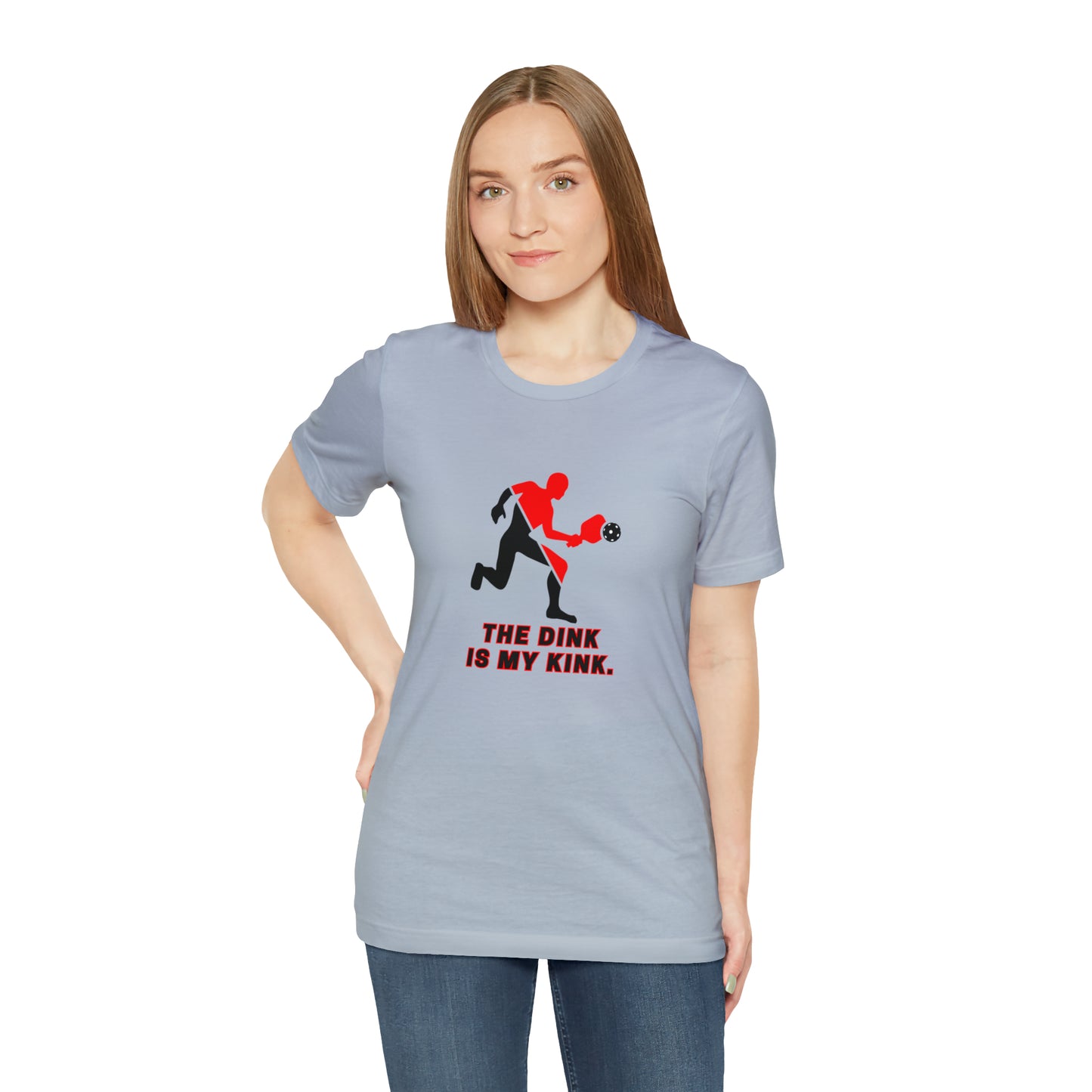 Pickleball Sports, The Dink Is My Kink- Adult, Regular Fit, Soft Cotton, Smaller Size Image, T-shirt