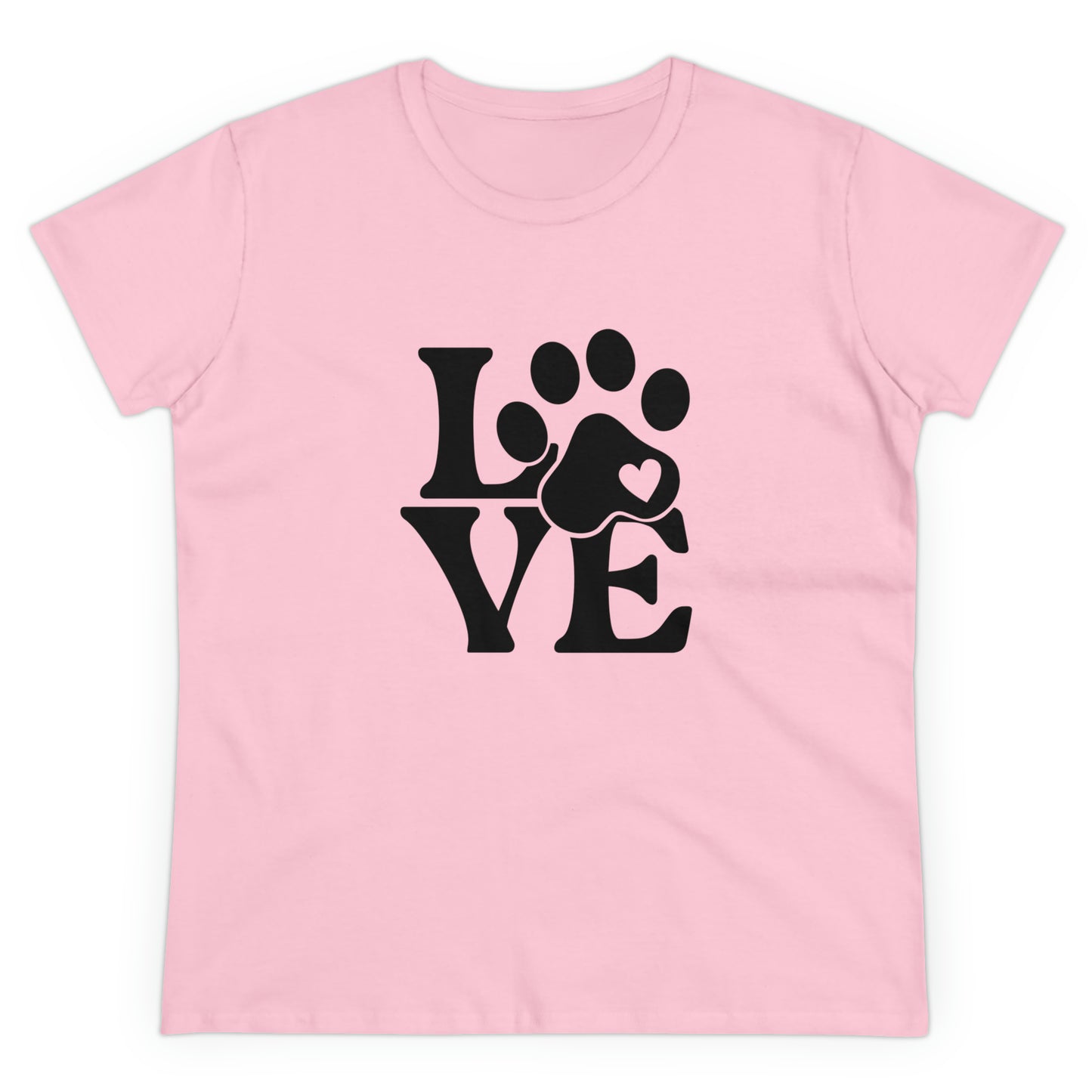 Love, Dog, Animals, Words- Adult, Semi-fitted, T-shirt