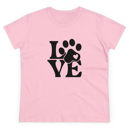 Love, Dog, Animals, Words- Adult, Semi-fitted, T-shirt