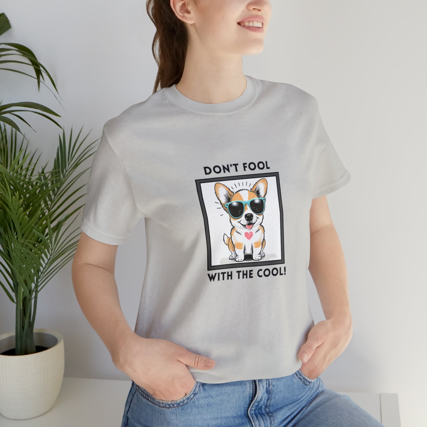 Dog, Don't Fool With The Cool, Animals- Adult, Regular Fit, Soft Cotton, T-shirt