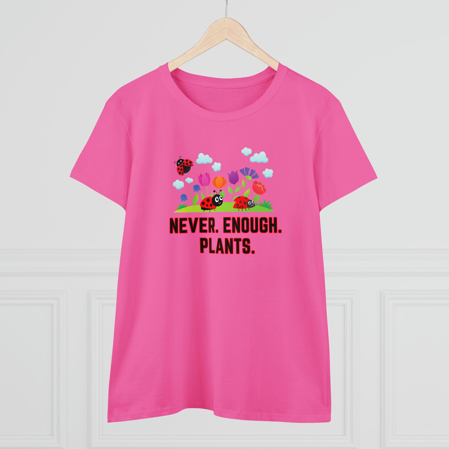 Nature, Plants, Never Enough Plants, Ladybug, Bug- Adult, Semi-fitted, T-shirt