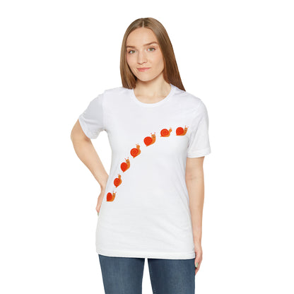Garden, Bug, Snail Crossing, Bug, Animals, Nature, Plants, Garden- Adult, Regular Fit, Soft Cotton, T-shirt