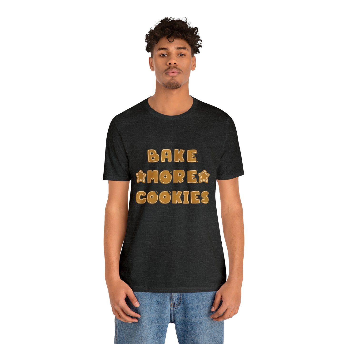 Hobby, Interests, Baking, Bake More Cookies Star, Things, Food- Adult, Full Size Image, Soft Cotton, Regular Fit Shirt