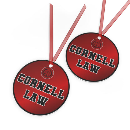Cornell Law Ornament, Metal Ornament, Law Legal Gift, Scale Of Justice, Christmas Birthday Gift, Cornell Law, Attorney, Alumni. Graduation