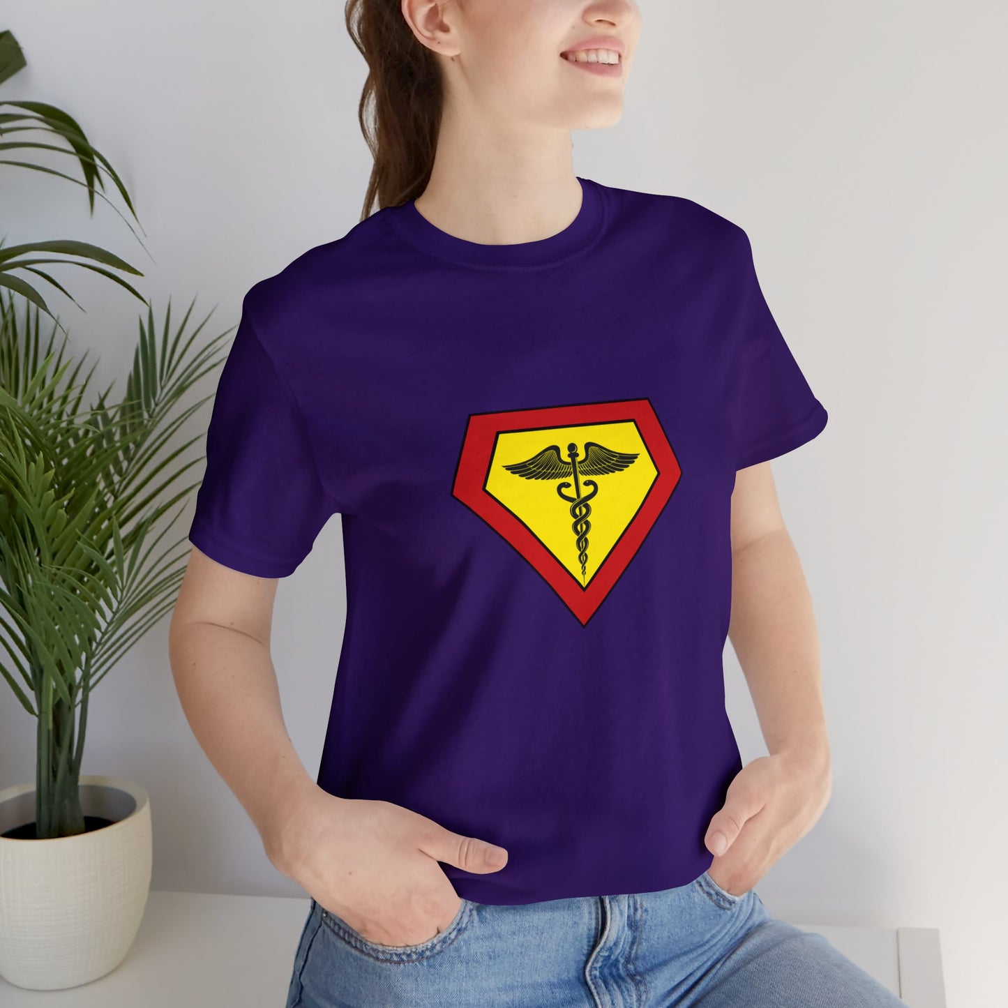 Occupation, Medical, Nurse, Doctor, Health Care Aide, Superhero, Sci-fi- Adult, Regular Fit, Soft Cotton, T-shirt