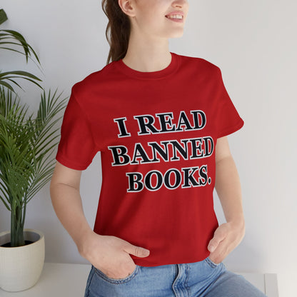Reading, I Read Banned Books, Things, Books- Adult, Regular Fit, Soft Cotton, Full Size Image T-Shirt