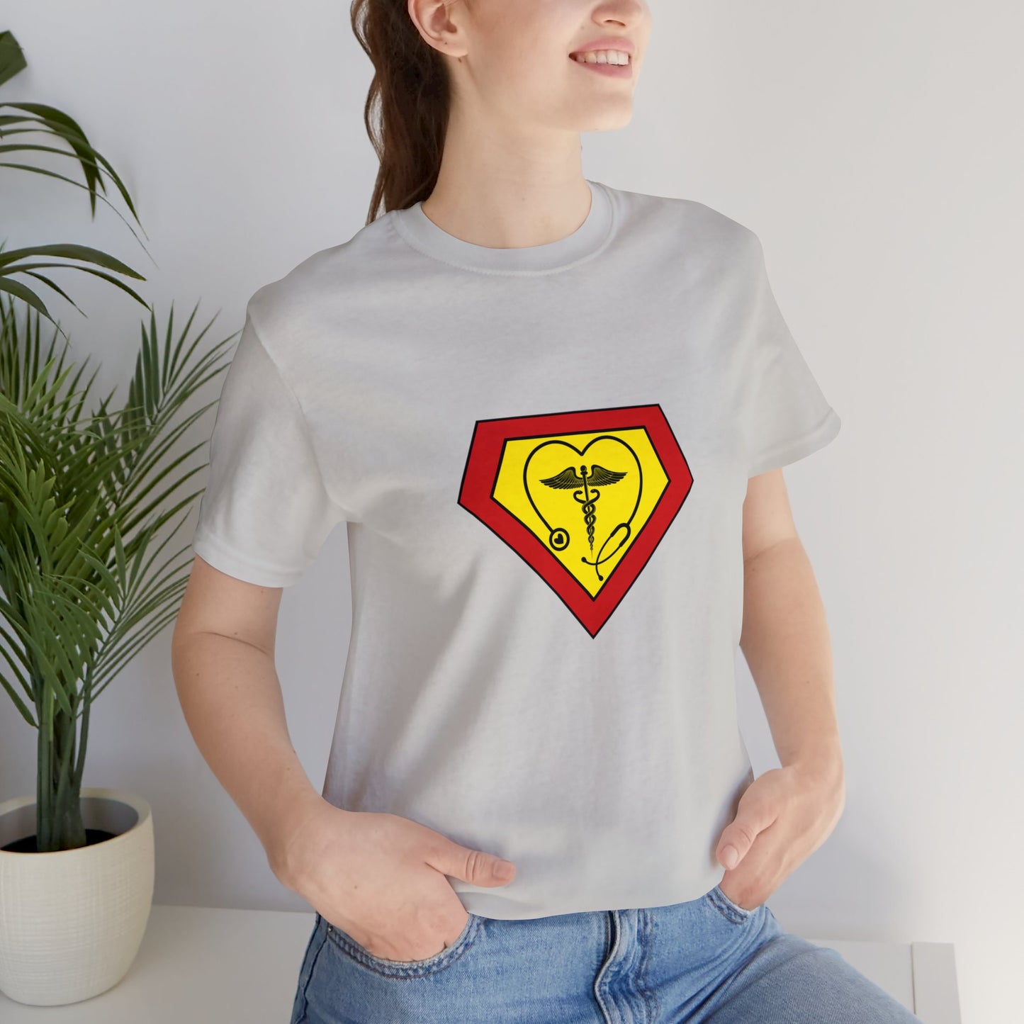 Occupation, Medical, Nurse, Doctor, Health Care Aide, Superhero, Sci-fi- Adult, Regular Fit, Soft Cotton, T-shirt