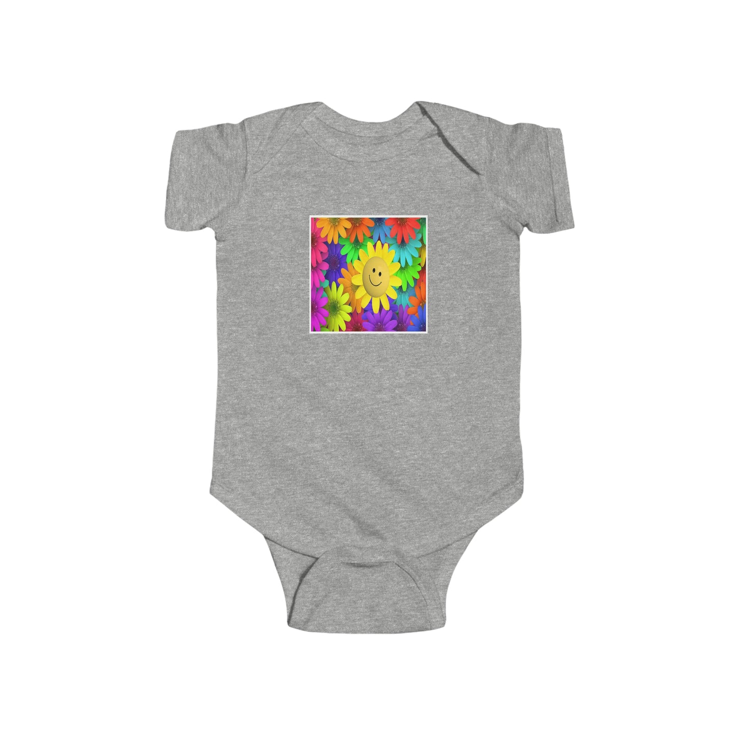 Art, Colorful, Love, Flowers, Positive- Baby, Infant, Toddler, Soft Cotton, Onesie