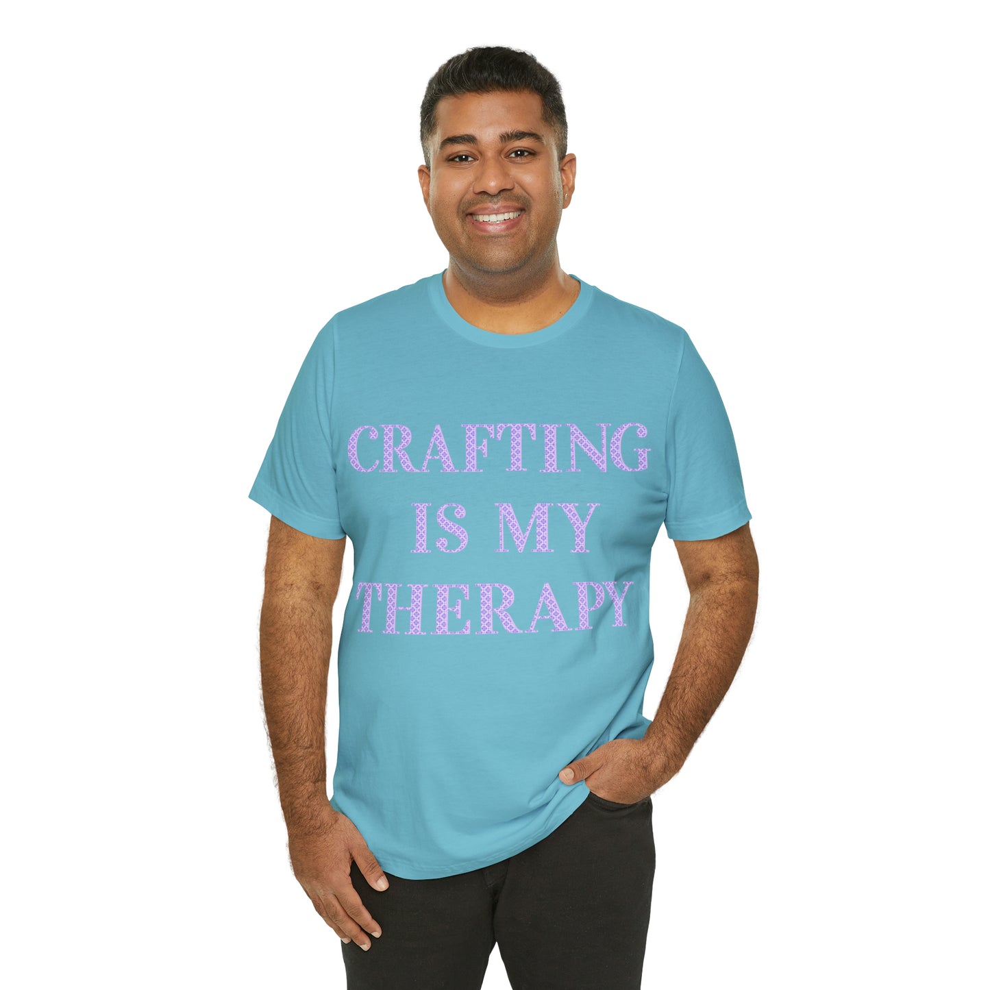 Crafting Is My Therapy- Adult, Regular Fit, Soft Cotton, T-shirt