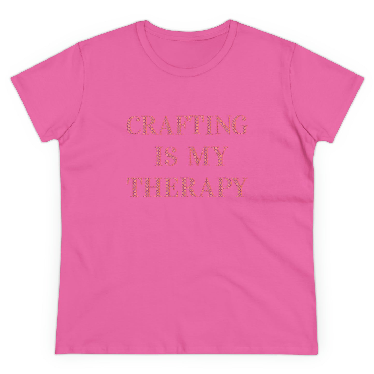Crafting Is My Therapy- Adult, Semi-fitted, T-shirt