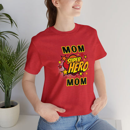 Family, Mom, Superhero, Positive- Adult, Regular Fit, Soft Cotton, T-shirt