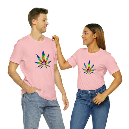 Art, Plant, Colorful Leaf, Nature- Adult- Adult, Regular Fit, Soft Cotton, Smaller Size Image, T-shirt