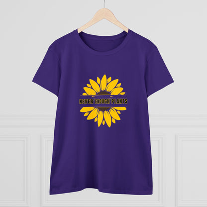 Nature, Plants, Flowers, Garden, Never Enough Plants, Sunflowers- Adult, Semi-fitted, T-shirt